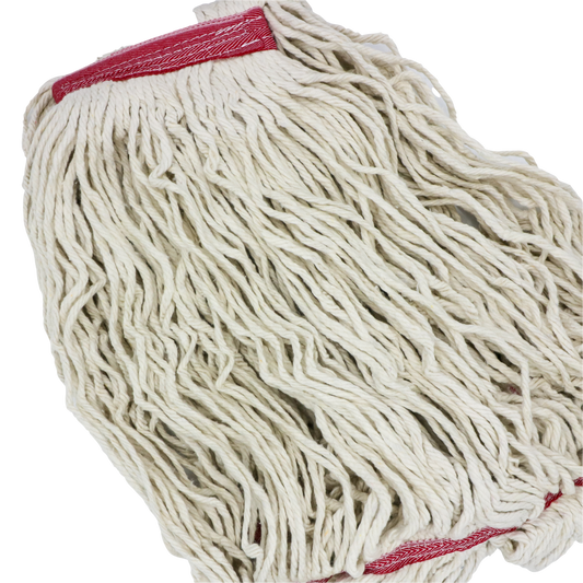 STARLINE LARGE LOOP END MOP HEAD, 4-PLY BLEND, GREEN, 1" BAND, 1/EA