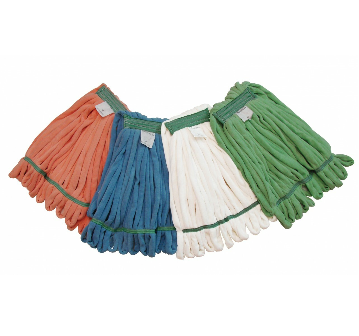 RELINTLESS MICROFIBER LOOPED END WET MOP HEAD WITH 1" HEADBAND, LARGE, BLUE, 1/EA