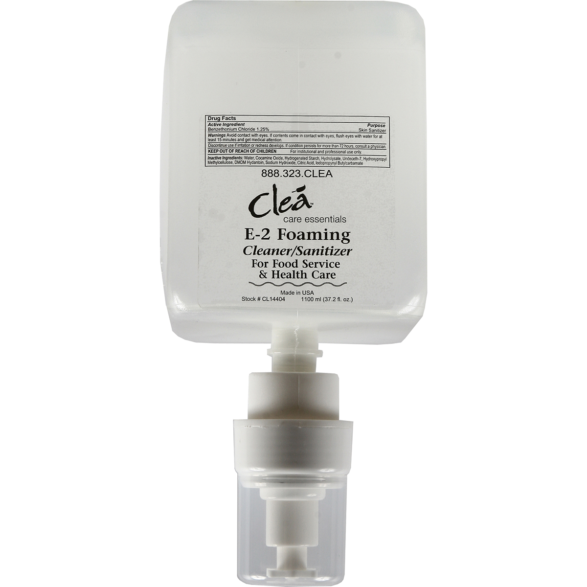 CLEA E2 RATED VERSA FOAM SOAP 1100ML 4 CS AcroSan clea-e2-rated-versa-foam-soap-1100ml-4-cs-acrosan