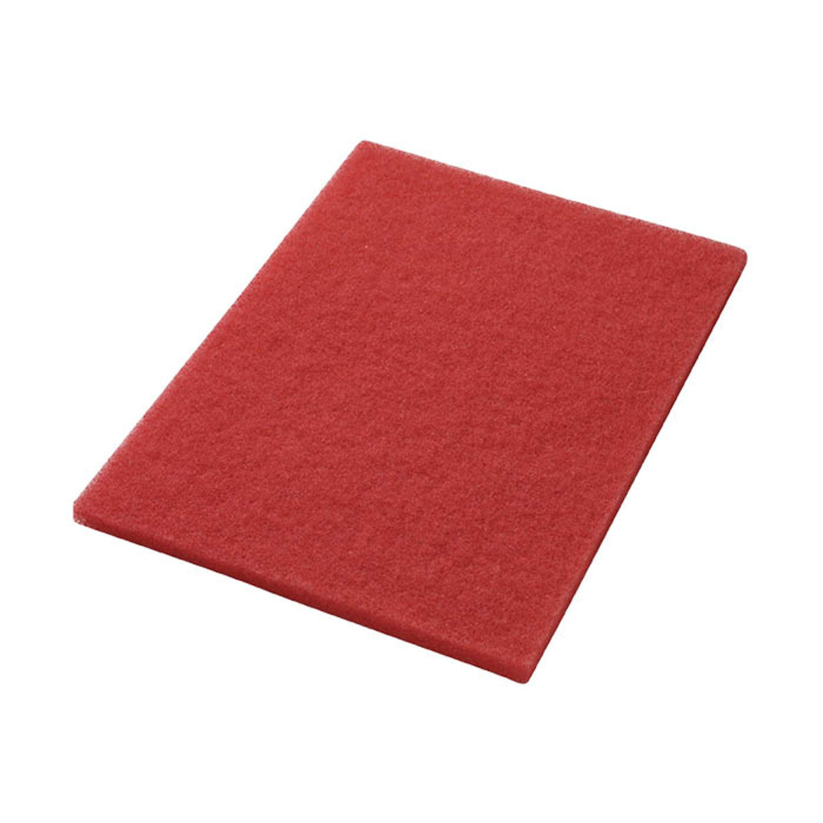 ACROSAN RED SCRUB/BUFFING FLOOR PAD, 14" X 20", 5/CS