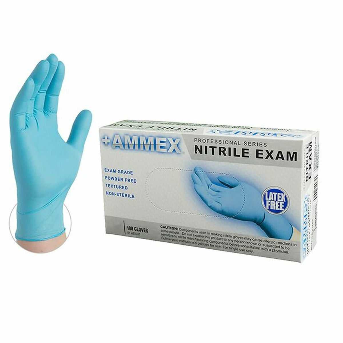 NITRILE EXAM GRADE POWDER FREE GLOVES, 100/BX