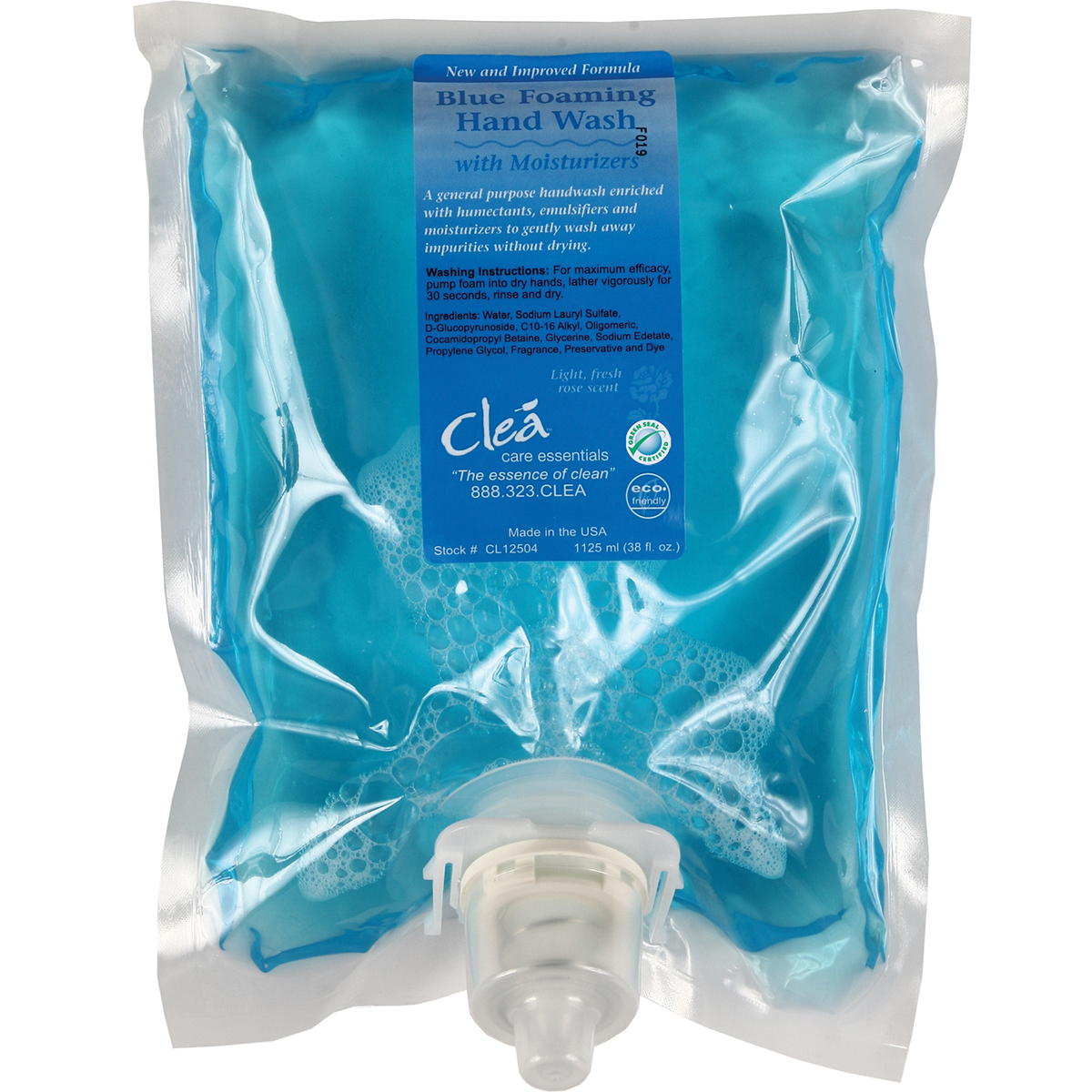 CLEA GSC MOISTURIZING FOAM SOAP, 1125 ML, 4/CS