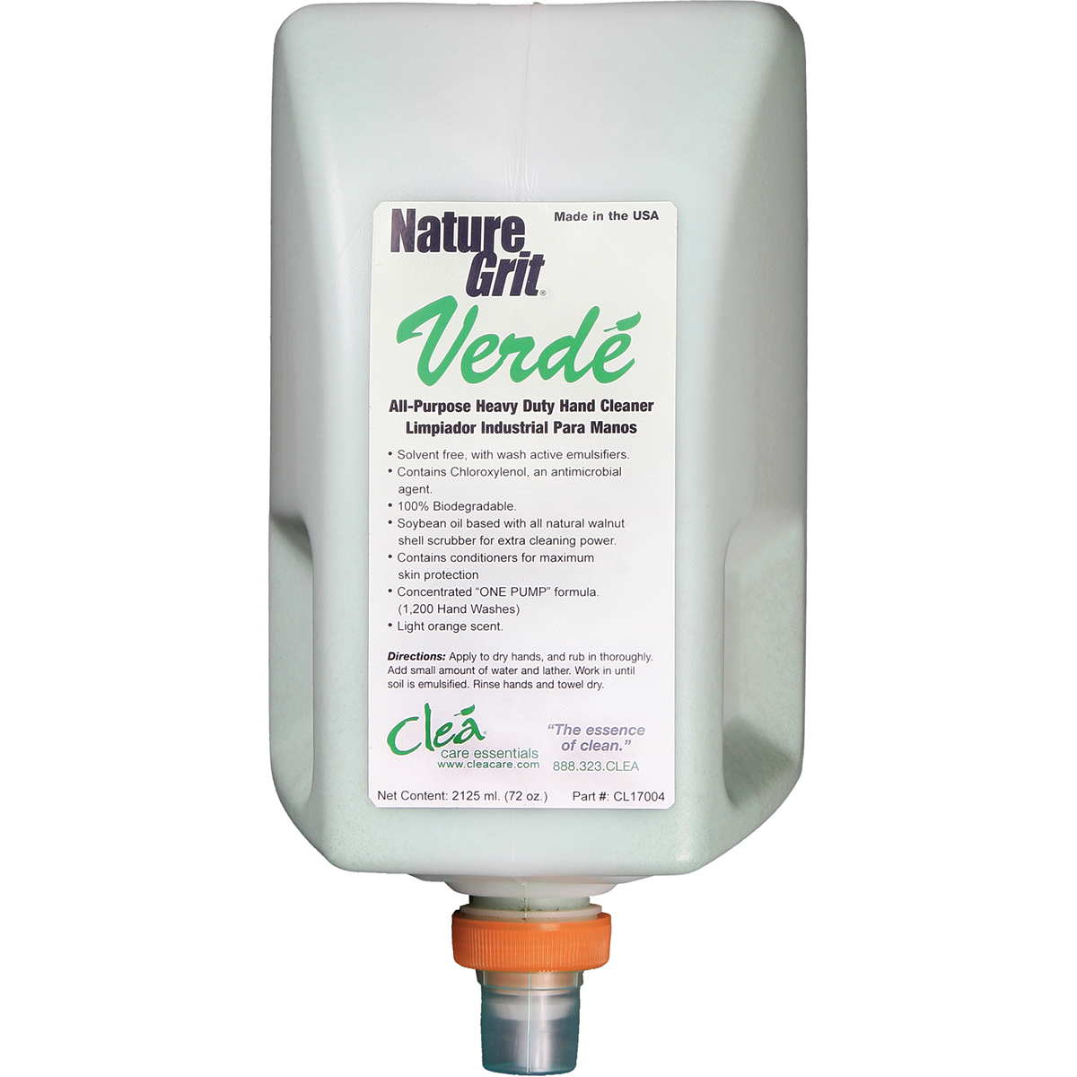 NATURE GRIT VERDE HEAVY DUTY HAND CLEANER, 2125 ML, 4/CS