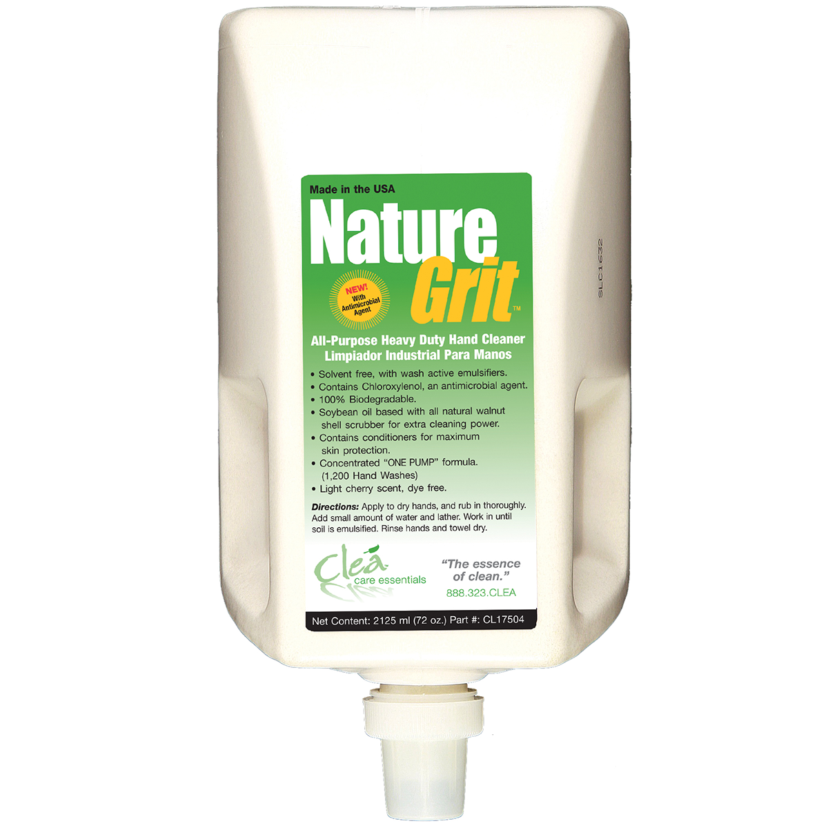 NATURE GRIT HD HAND CLEANER, CHERRY, 2125 ML, 4/CS